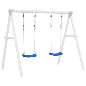 vidaXL Gungsitsar med rep 2 st bl&aring; 37x15 cm polyeten