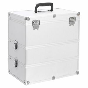 vidaXL Sminkl&aring;da 37x24x40 cm silver aluminium