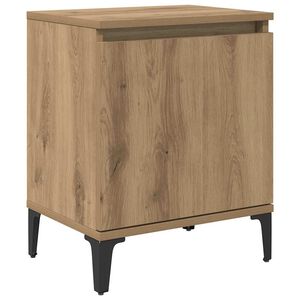 vidaXL Nattduksbord Artisan Ek 40 x 30 x 50 cm Konstruerat tr&auml;