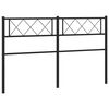 vidaXL Ers&auml;ttningsgavel metall svart 150 cm