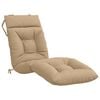 vidaXL Solstol Kudde VIANEN 100% Polyester Sand 200 x 50 x 8 cm