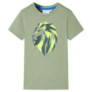 T-shirt f&ouml;r barn ljus khaki 116