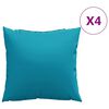 vidaXL Soffdynor 4 st bl&aring; 50x50 cm tyg