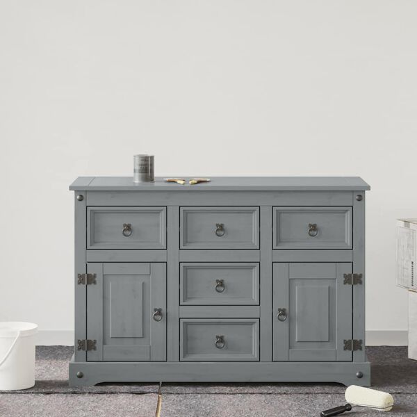 vidaXL Möbelfärg Grå 10 x 10 x 12,2 cm Väggprint