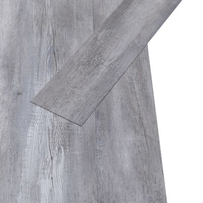 vidaXL Självhäftande PVC-golvbrädor 2,51 m² 2 mm mattgrå trä