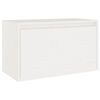 vidaXL V&auml;ggsk&aring;p vit 60x30x35 cm massiv furu