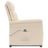 vidaXL Elektrisk reclinerfåtölj beige mikrofiber