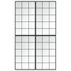 vidaXL V&auml;ggspeglar 4 st svart 100x60 cm metall