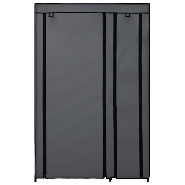 vidaXL Resegarderob grå 110x45x175 cm tyg
