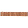 vidaXL Rabattkant brun 120 cm impregnerad furu