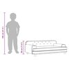 vidaXL Barnsoffa cappuccino 90x53x30 cm konstl&auml;der