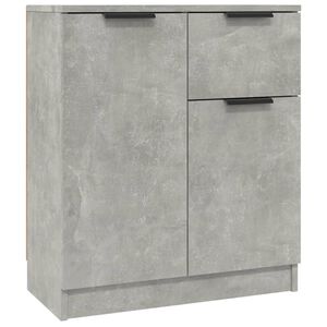 vidaXL Sk&auml;nk 2 st betonggr&aring; 60x30x70 cm konstruerat tr&auml;