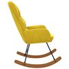 vidaXL Gungstol gul sammet