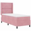 vidaXL B&auml;ddfj&auml;der med LED-ljusslingor Rosa 80 x 200 cm Sammet