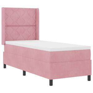 vidaXL B&auml;ddfj&auml;der med LED-ljusslingor Rosa 80 x 200 cm Sammet