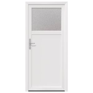 vidaXL Sidentr&eacute; D&ouml;rr Vit 88 x 198 cm PVC