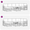vidaXL Soffgrupper 8 pcs Naturlig och Beige Massivt Akaciatr&auml;