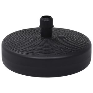 vidaXL Parasollfot sand/vattenfylld 24 L svart
