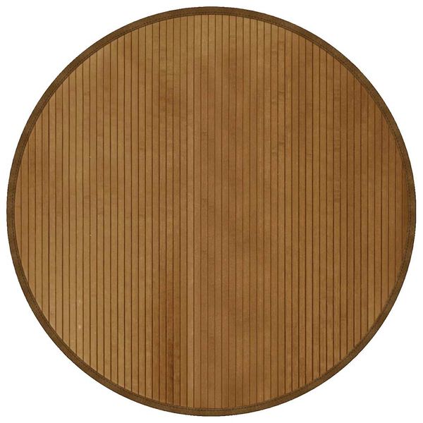 vidaXL Matta rund brun 100 cm bambu