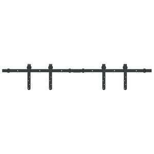 vidaXL Skjutd&ouml;rrsbeslag 122 cm kolst&aring;l