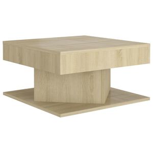 vidaXL Soffbord sonoma-ek 57x57x30 cm konstruerat tr&auml;