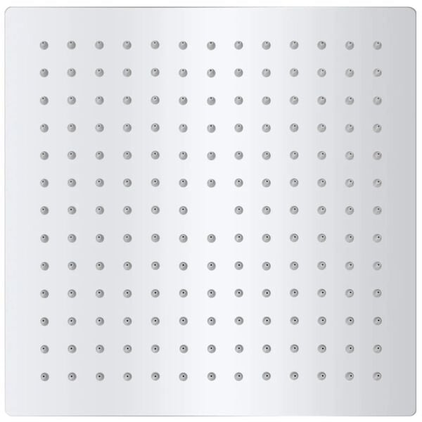 vidaXL Takduschhuvud rostfritt stål 25x25 cm fyrkantigt