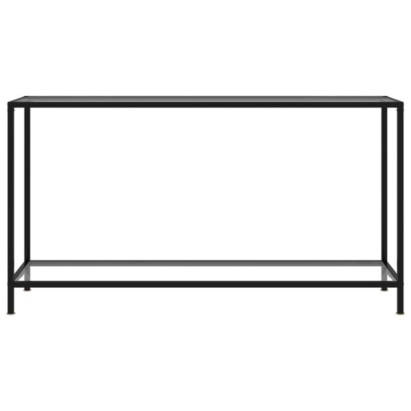 vidaXL Konsolbord transparent 140x35x75 cm h&auml;rdat glas