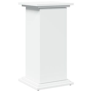 vidaXL Piedestal med f&ouml;rvaring vit 31x30x60 cm konstruerat tr&auml;