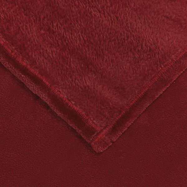 vidaXL Kastfilt Bordeaux R&ouml;d 130 x 150 cm Fleece