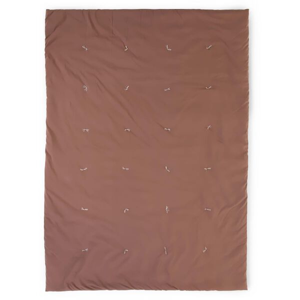 CHILDHOME Kviltad filt 140x100 cm rödbrun