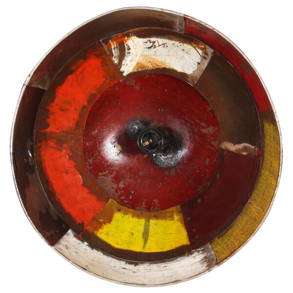 vidaXL H&auml;nglampa industriell vintage 25 W flerf&auml;rgad rund 41 cm E27