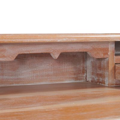 vidaXL Skrivbord 90x50x98 cm massivt mahognyträ