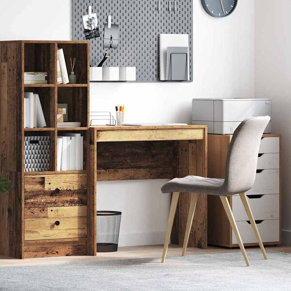 vidaXL Skrivbord Gammalt tr&auml; 80 x 40 x 76 cm