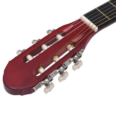 vidaXL Gitarr 12 delar med EQ-pedal 6 och strängar western