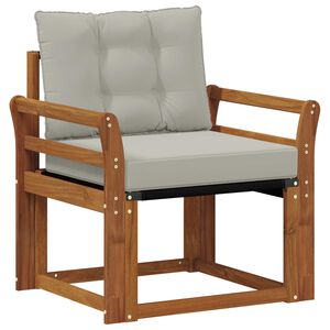 vidaXL Utomhussoffset Massivt Akaciatr&auml; och Textilene