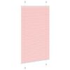 vidaXL Plisserad persienn rosa 75x150 cm tyg bredd 74,4 cm polyester