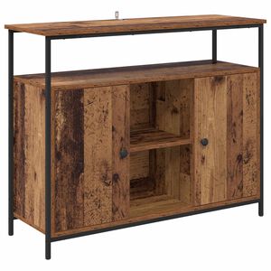vidaXL Sideboard Gammalt tr&auml; 100 x 35 x 80 cm Konstruerat tr&auml;