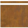 vidaXL Kant f&ouml;r gr&auml;smatta Rostig 450 x 0.05 x 15 cm