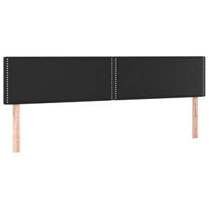 vidaXL S&auml;nggavlar svart 180x5x78/88 cm konstl&auml;der