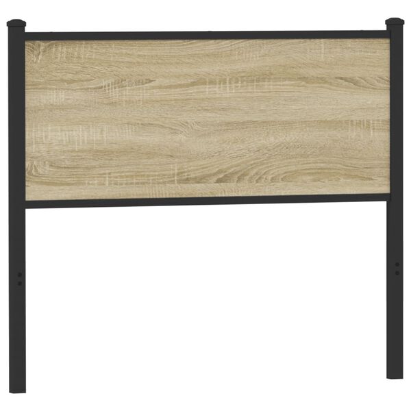 vidaXL Ers&auml;ttningsgavel sonoma 107 cm konstruerat tr&auml; och st&aring;l