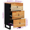 vidaXL Skänk med 3 lådor 40x33,5x75 cm massivt akaciaträ