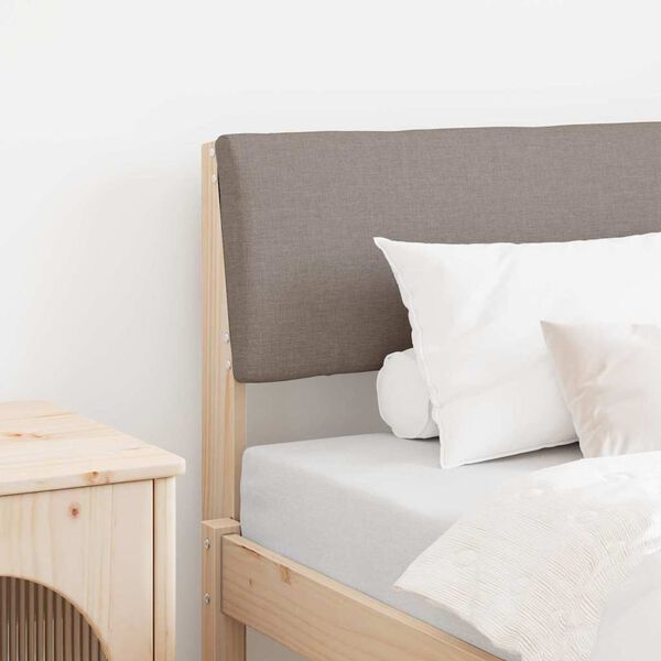 vidaXL Kl&auml;dd s&auml;nggavel Taupe 75 cm Massiv furu