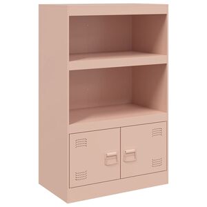 vidaXL Sk&auml;nk rosa 67x39x107 cm st&aring;l