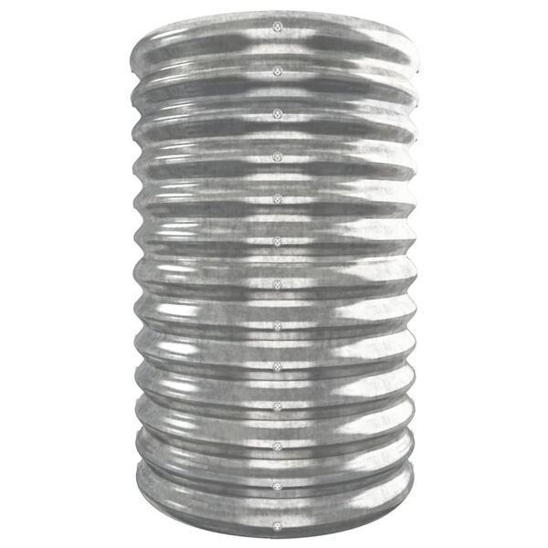 vidaXL Odlingslåda galvaniserat stål 332x40x68 cm silver