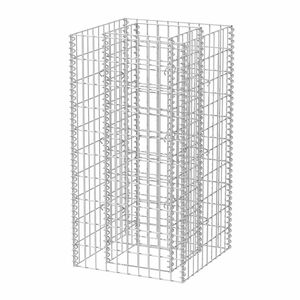 vidaXL Planteringsgabion upph&ouml;jd st&aring;l 50x50x100 cm