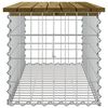 vidaXL Trädgårdsbänk gabion-design 103x44x42 cm tryckimpregnerad furu
