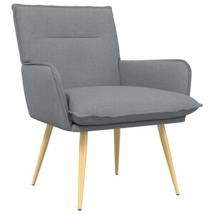 vidaXL F&aring;t&ouml;lj Ljusgr&aring; Tyg