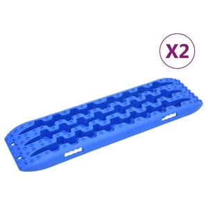 vidaXL Greppmattor 2 st bl&aring; 106x30,5x7 cm nylon