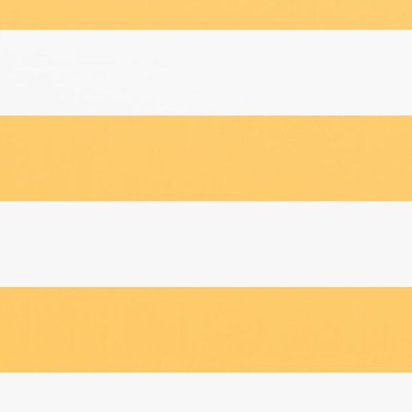 vidaXL Balkongsk&auml;rm vit och gul 90x400 cm oxfordtyg