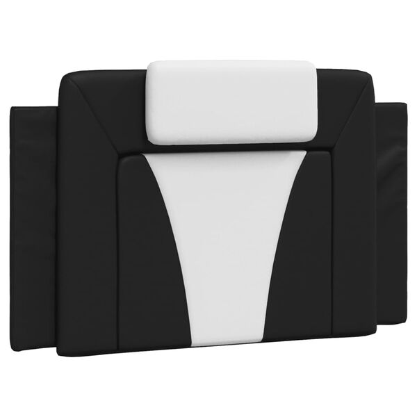 vidaXL Headboard Cushion "Viana" Black and White 90 cm Faux Leather